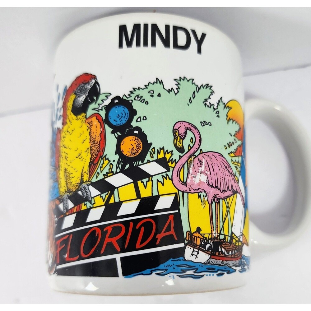 Florida Coffee Cup Personalized "Mindy " 8oz